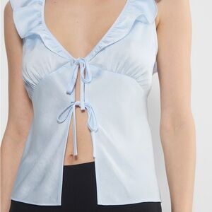 Aritzia Tonka Satin Blouse